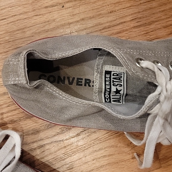 Men's Size 9 Gray Converse All Star Low Tops - Picture 5 of 7